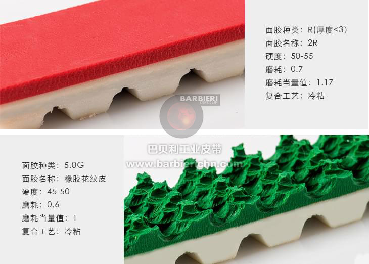同步帶加膠表面覆蓋物
