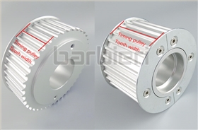 Timing pulley tooth width