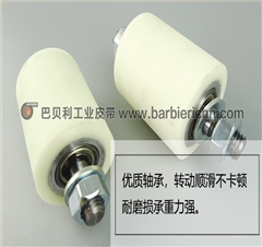 聚氨酯双轴承包胶从动轮 包胶导向轮