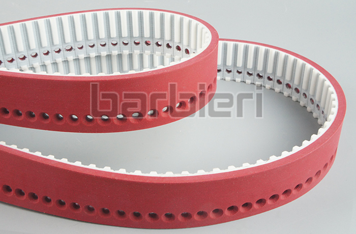 Perforated timing belt